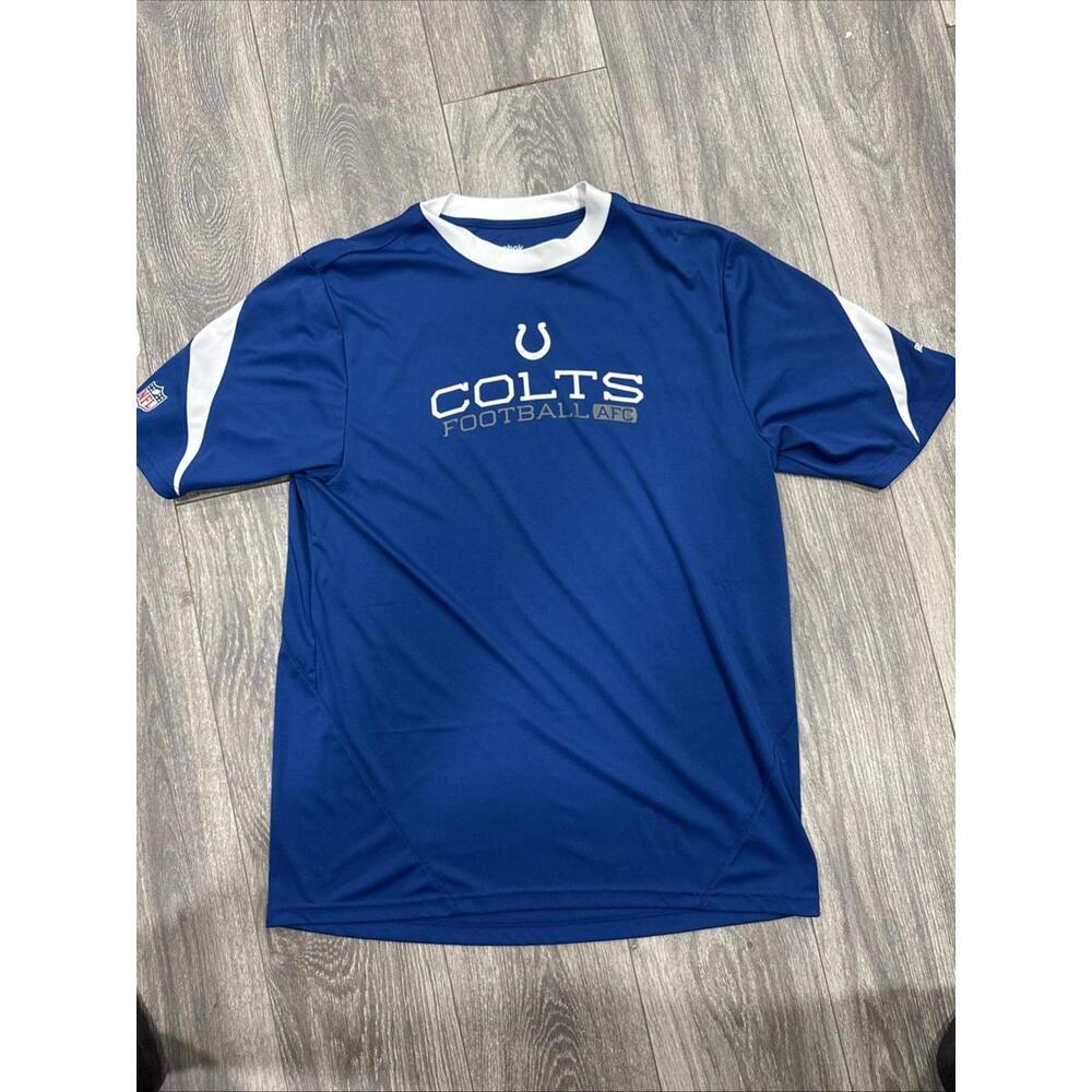 Indianapolis Colts Tshirt NFL Reebok Football Blue Adult Sz Medium